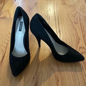 Shoemint black suede high heels